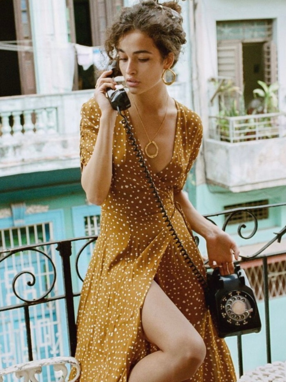 ★NWT Faithfull the Brand CHIARA MIDI DRESS Caramel US2★